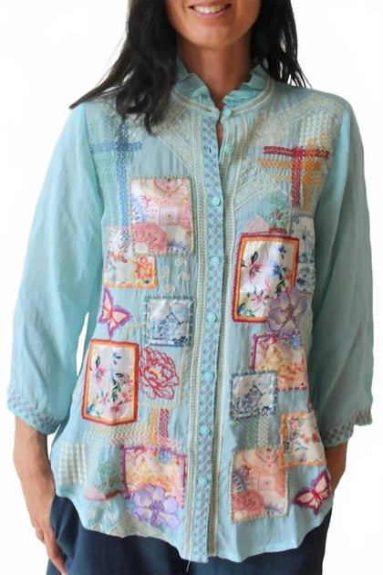 Johnny Was Somalia Shirt Multi Small 2