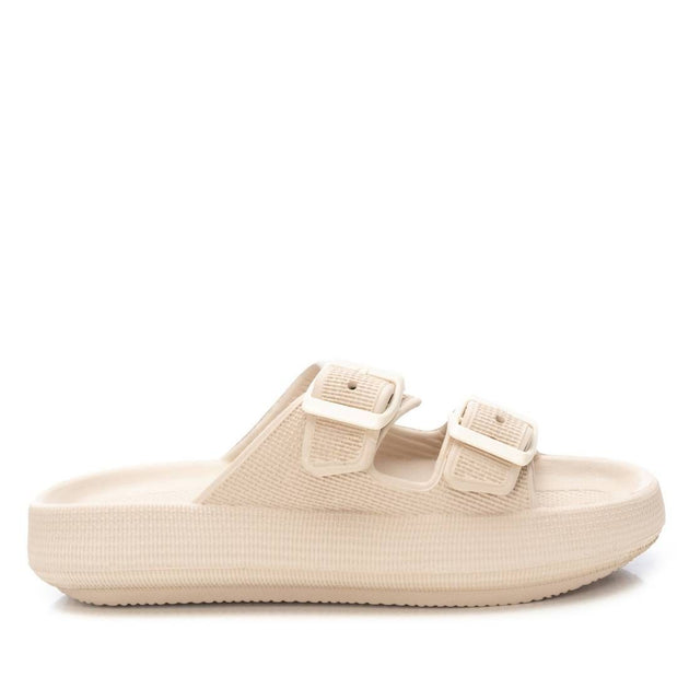 XTI Women's Flat Sandals Beige US 7 2
