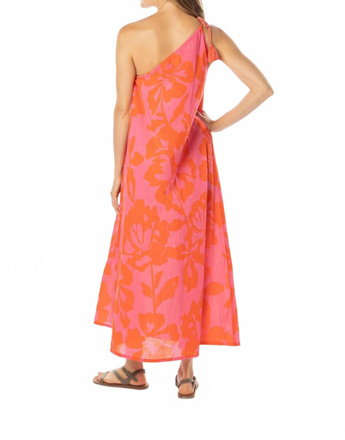 Bindu Lydia One Shoulder Maxi Dress Pink XSmall 4