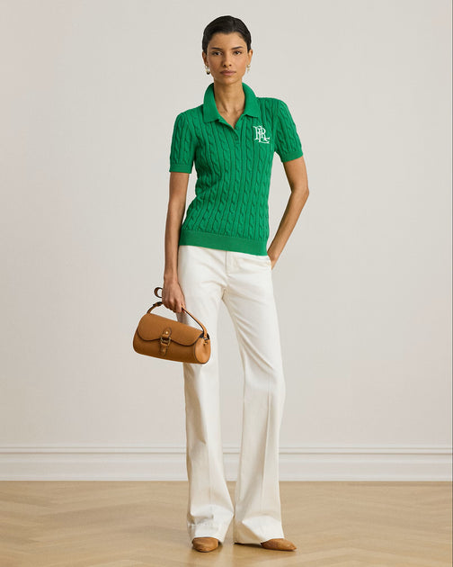 Ralph Lauren Natrissa Pullover Manches Courtes Vert XSmall 4