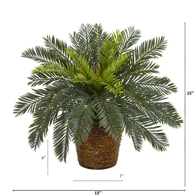 Hivvago Cycas Künstliche Pflanze 3