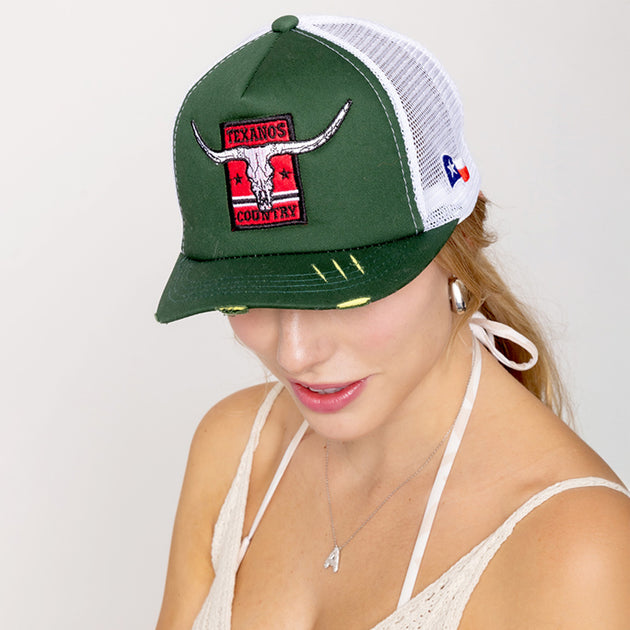 Fashnzfab Texanos Country Trucker Hat Pink One Size 3