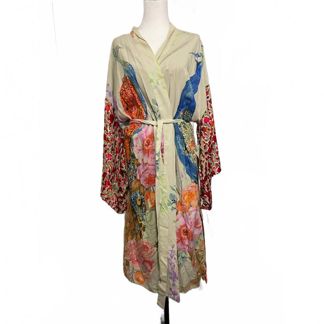 Aratta Peacock Fantasy Kimono Multi Medium 4