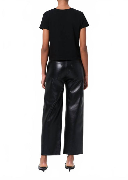 AGOLDE Ren High Rise Wide Leg Jeans Noir 29 3