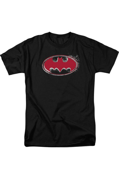 Gildan Batman Hardcore Bat Logo T-Shirt Black Medium 2