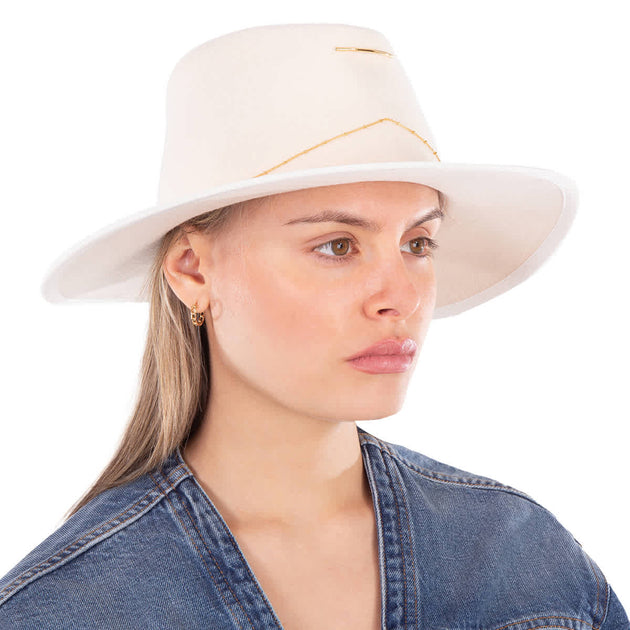 Van Palma Ladies White Anna Hat | ShopSimon display picture 3