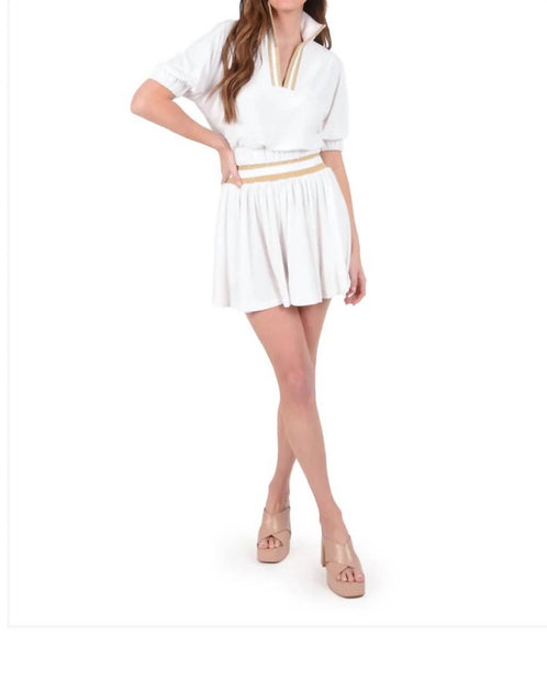 Emily McCarthy Poppy Crop Terry Cloth White Small 2