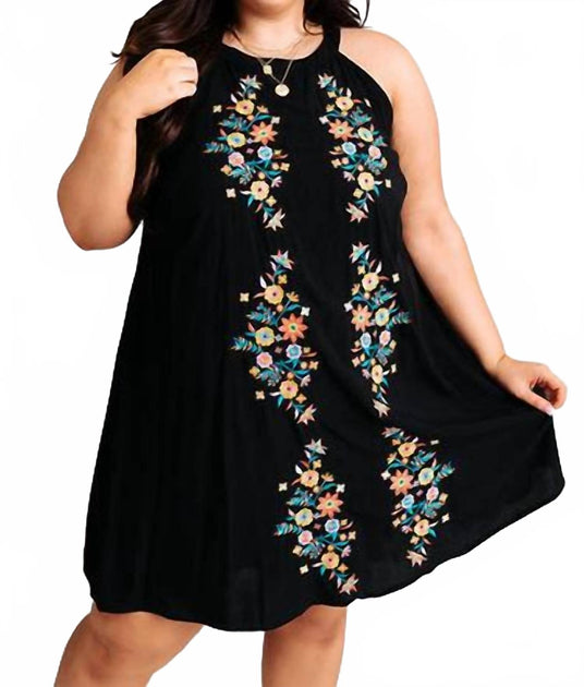 Savannah Jane Kiwi Kisses Shiftkleid - Schwarz 3X 2
