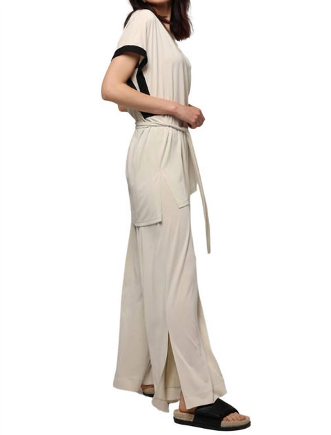 Ozai N Ku Belted Tunic Top Beige XLarge 3
