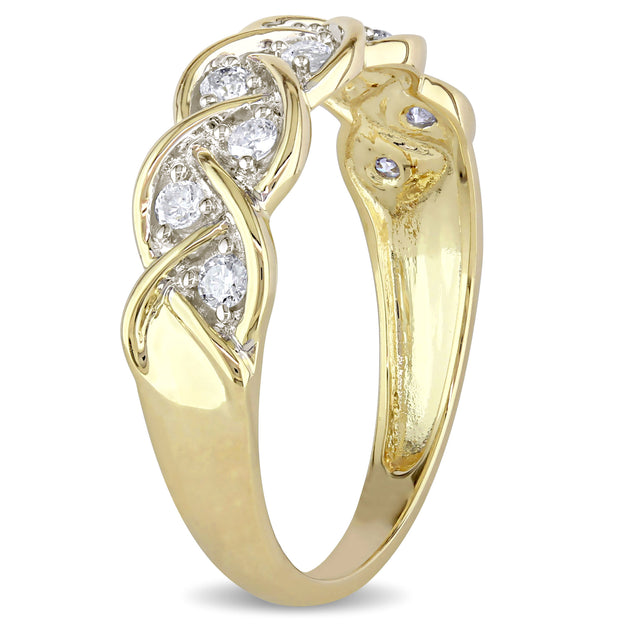 Mimi & Max Braided Anniversary Band Silver US 5 4