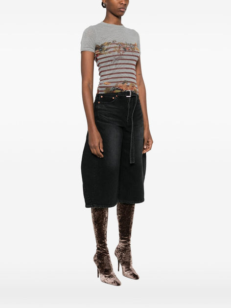 Jean Paul Gaultier Short-Sleeve Top Grey Medium 4