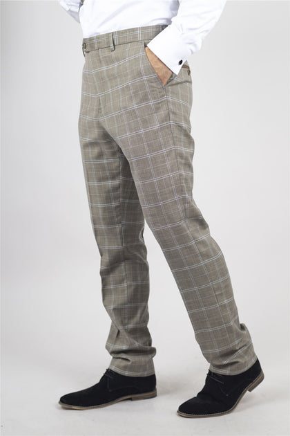 James Darby Miller Checked Trousers Grey 42 3