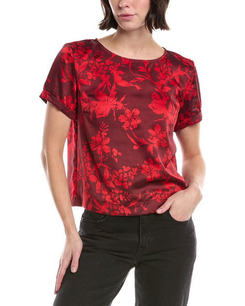 Vince Camuto Bedrucktes Hemd Rot Medium 2