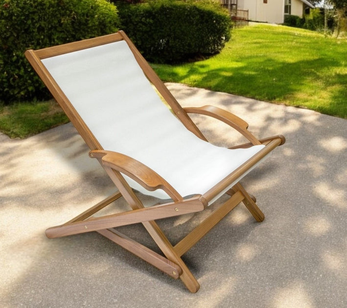 Hivvago Deck Chair White 3