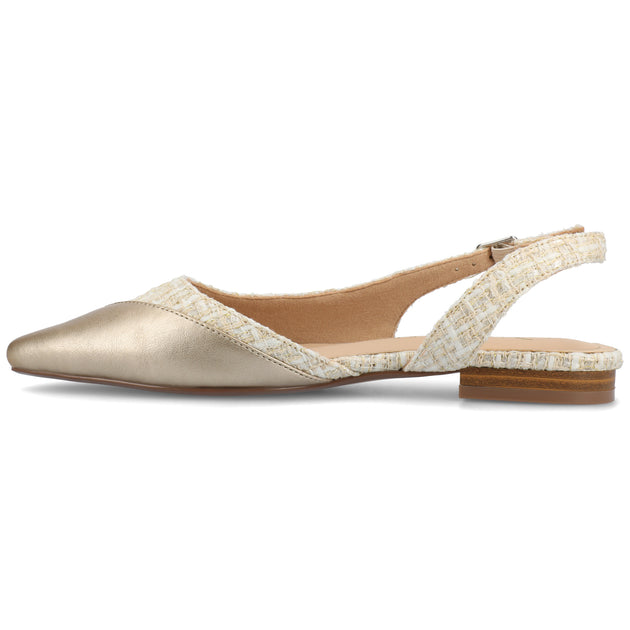 Journee Collection Daphnne Flats White US 6.5 3