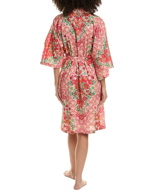 Johnny Was Mariposa Sleep Robe Pink Small 3