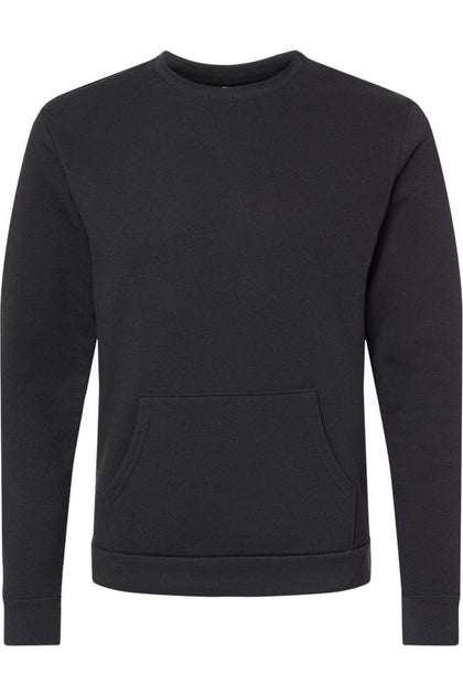 Next Level Santa Cruz Pocket Crewneck Sweatshirt Black Small 2