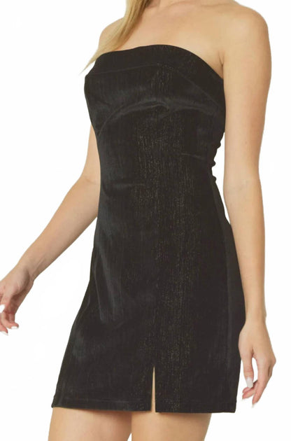 Entro Velvet Mini Dress Black Large 4