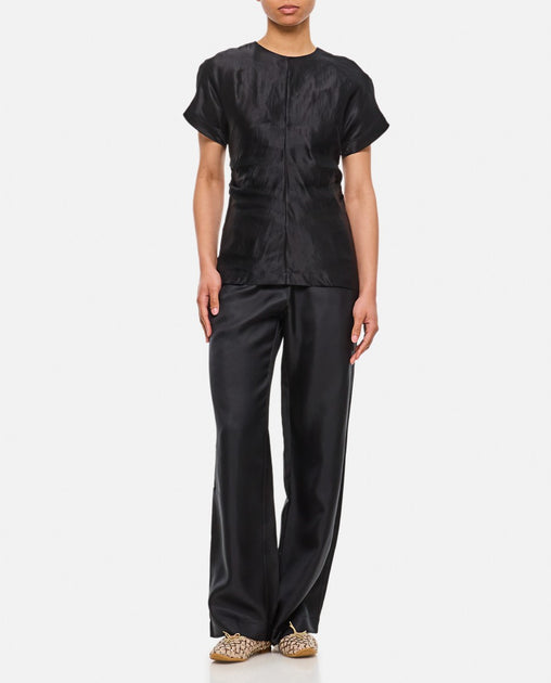 Loulou Studio Straight Pants Black XSmall 3