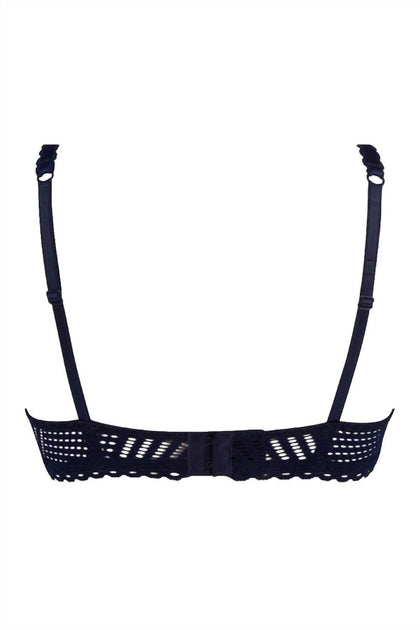 Antigel Boudoir de Filles Nonwire Triangle Bra Blue 34F 4