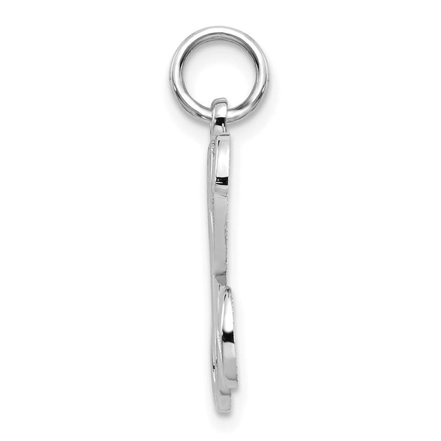 Diamond2Deal Initial K Pendant Silver 3
