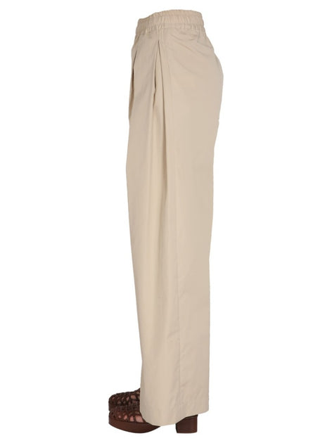 Aspesi Wide-Leg Poplin Pants Beige EU 34 4
