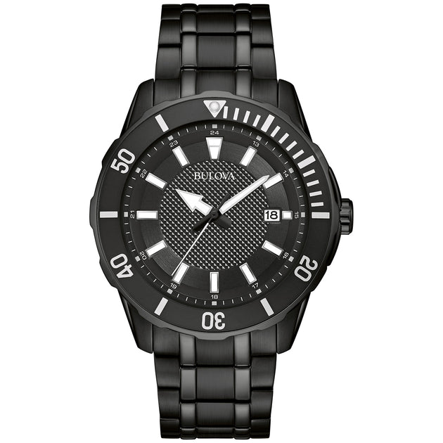 Bulova 98B361 Men's Quartz Watch Black 43mm 3