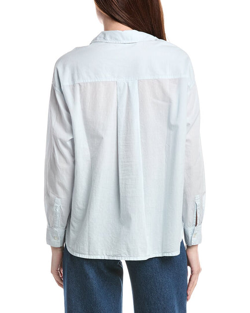 James Perse Over Shirt Blue Large 3