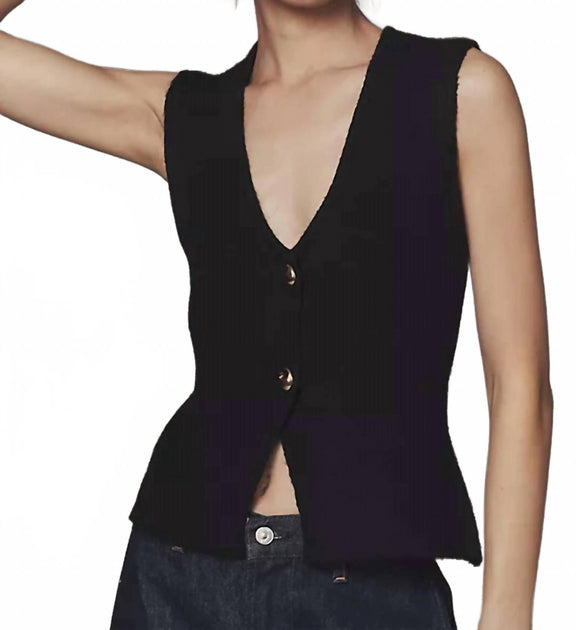 bishop + young Gelina Pull sans manches Noir Medium 2