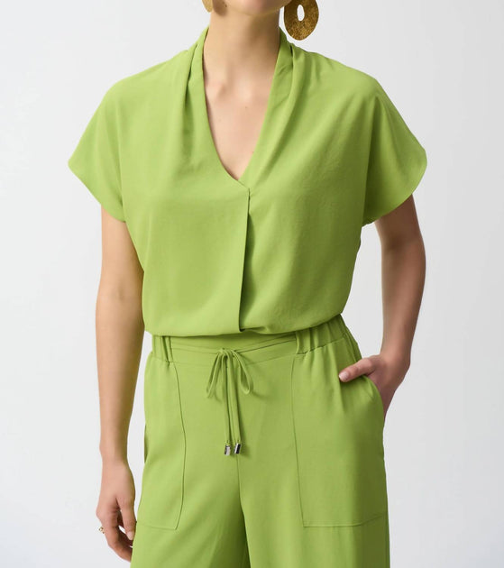 Joseph Ribkoff Relaxed Top Green UK 12 4