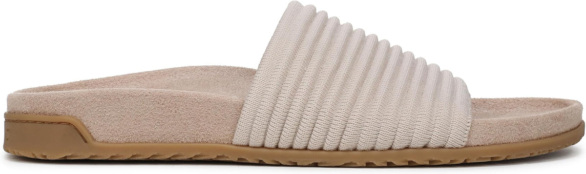 Vionic Evie Knit Slide Sandal Cream White US 10 3