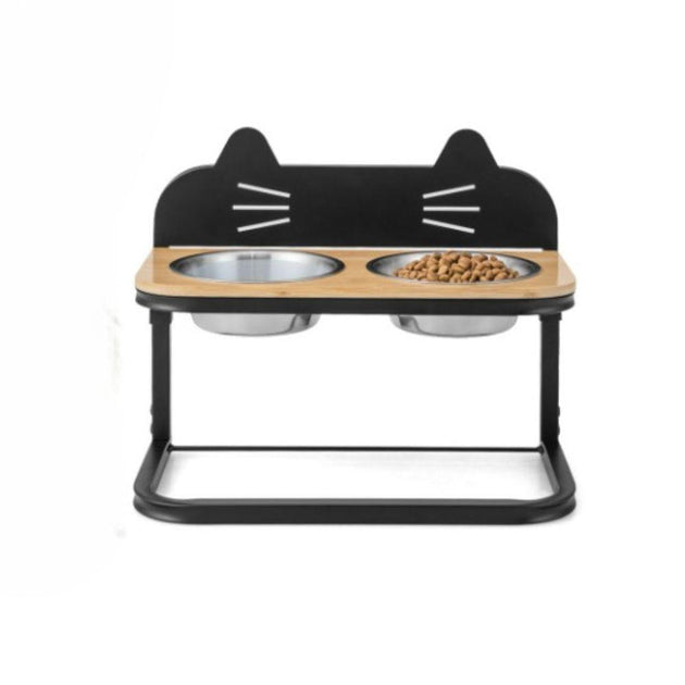 Hivvago Elevated Pet Feeder White Medium 2