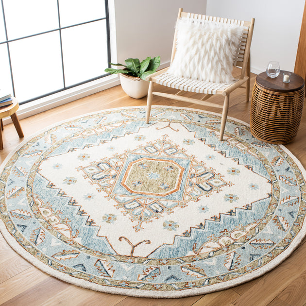 Safavieh Capri CPR209 Area Rug Ivory/Rust 4