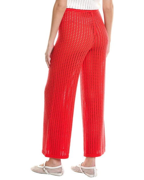 525 America Pointelle Pant Red Small 3