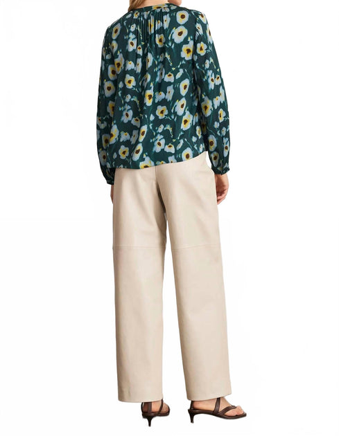 Tanya Taylor Sonia Stretch Silk Top Multi Medium 3