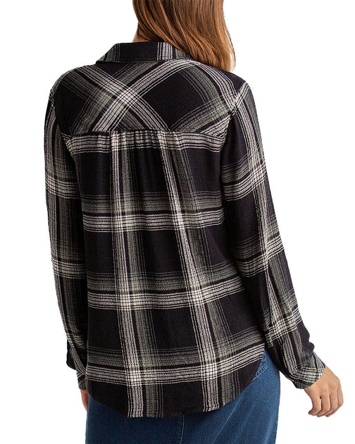 Bella Dahl Button Down Blouse Blue XSmall 3