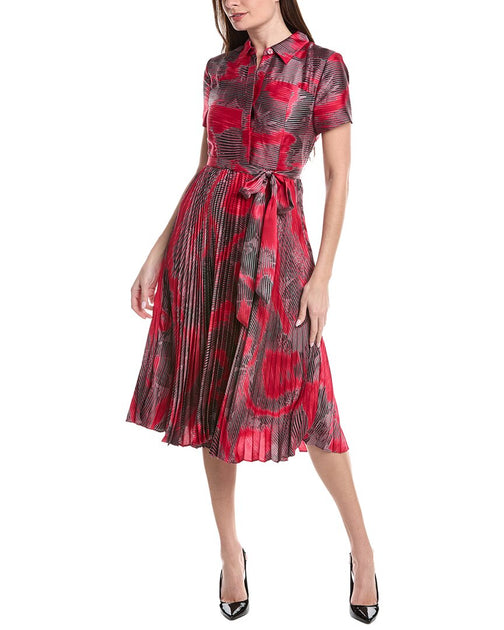 Tahari ASL Midi Dress Multi US 6 2