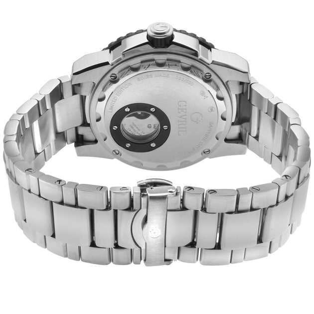 Gevril Seacloud 3124B Automatic Watch Black 45mm 3