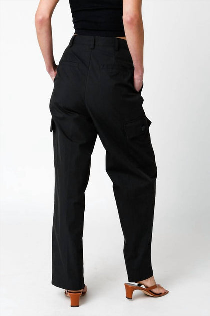 OLIVACEOUS Arwen Pleated Pants Black Medium 3