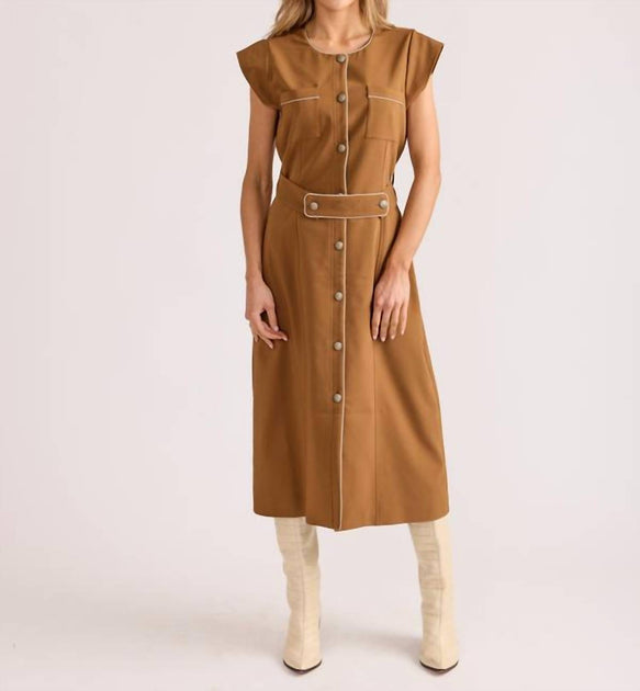 S'edge Collie Midi Dress Brown Medium 2