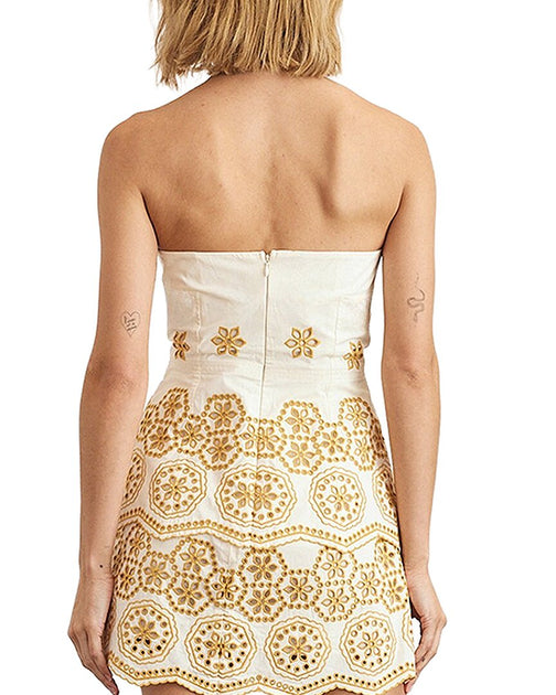 Tanya Taylor Leah Top Beige US 12 3