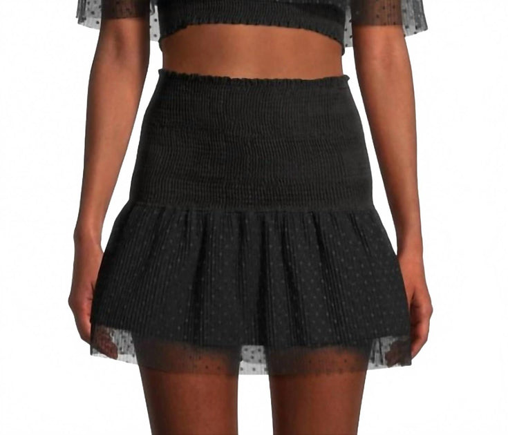 Peixoto Scarlet Mini Skirt Black XSmall 2