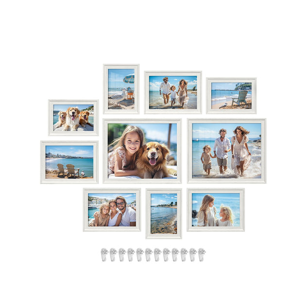 Set de cadres photo Hivvago, Noir cendré, Lot de 10 3