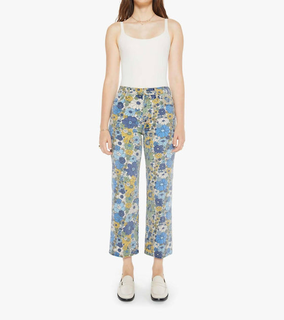 Mother The Rambler Zip Ankle Pant Blue 25 2