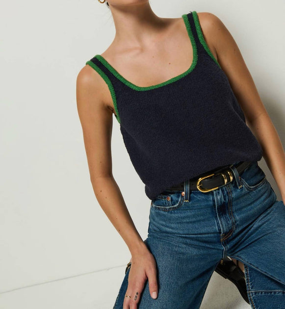 Nation LTD Peggy Sue Tank Navy Sky XSmall 3