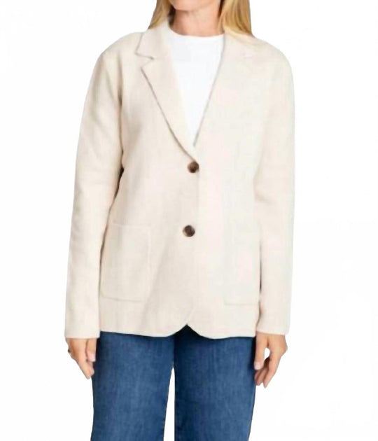 Burgess Sweaters Milly Blazer Beige Large 2