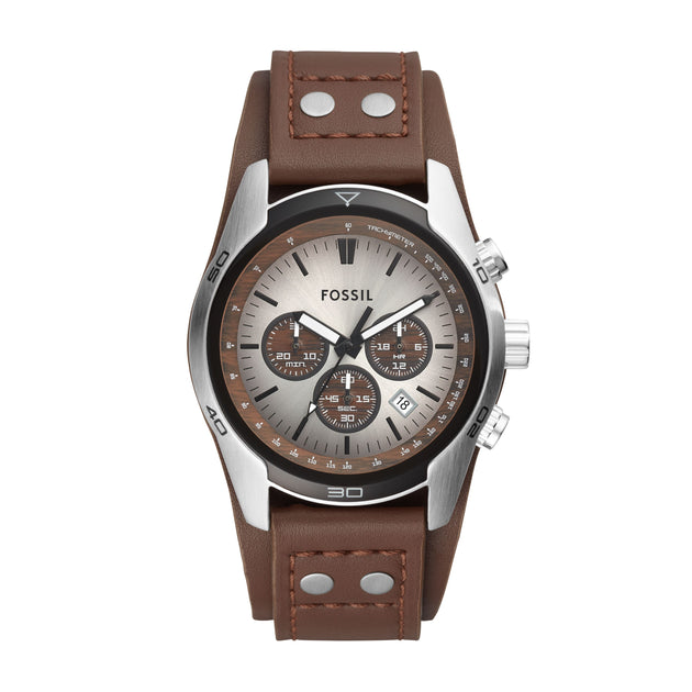 Fossil Coachman Chronograph Watch Black 3