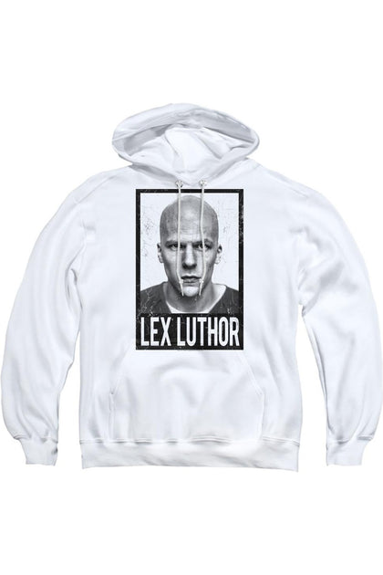 Gildan Batman V Superman Luthor Hoodie White XXL 2