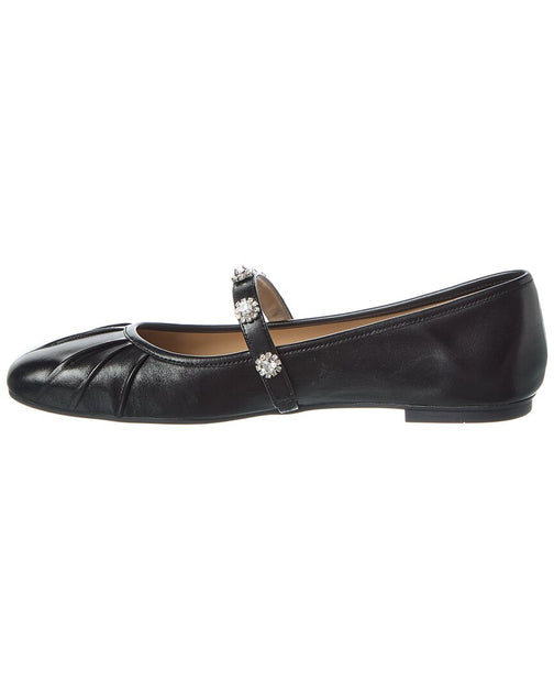 Stuart Weitzman Justina Mary Jane Flat Black US 8.5 3