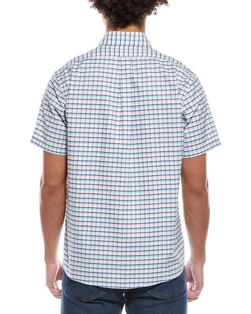 Brooks Brothers Oxford Check Shirt Bleu Medium 3